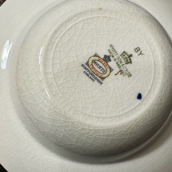 Vintage Myott Son & Company Royalty Pattern Bowls Set of 5 - Picture 9 of 14